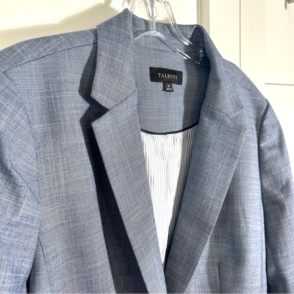Talbots Women's Blue Linen Look Blazer in Size 18 - Picture 5 of 16